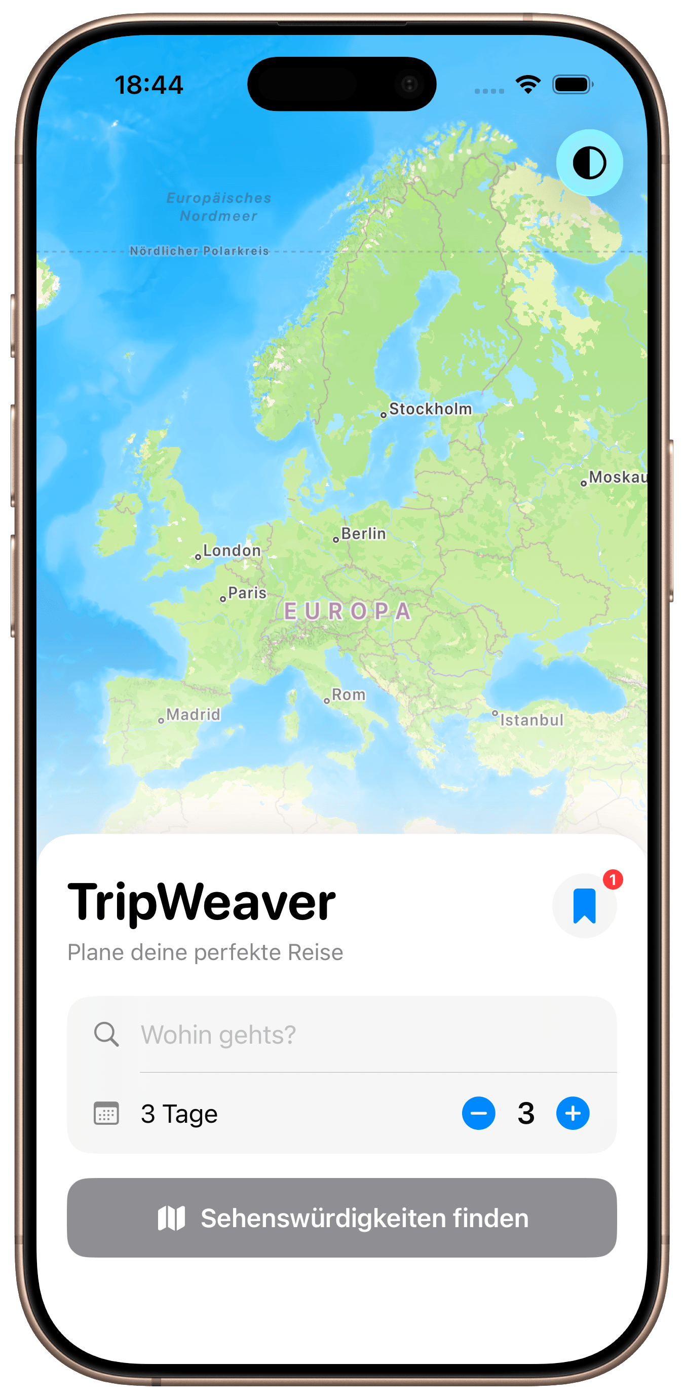 TripWeaver app preview